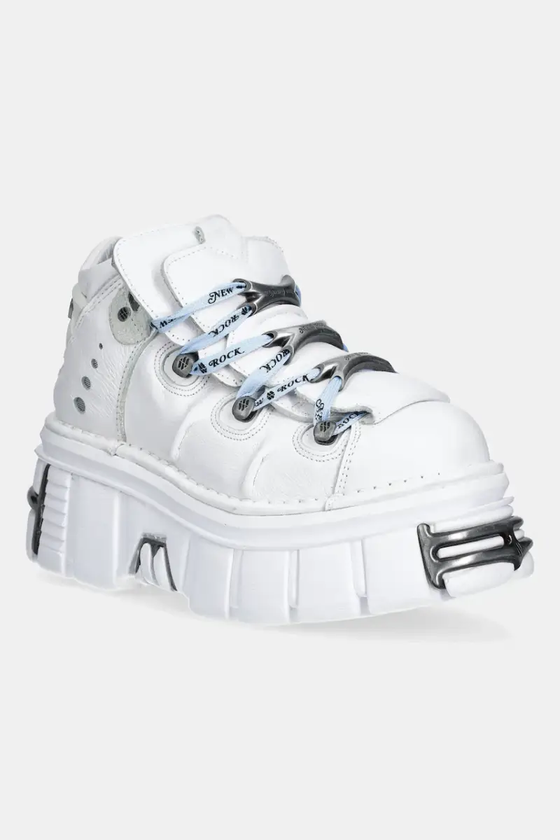 sneakers in pelle Bianco
