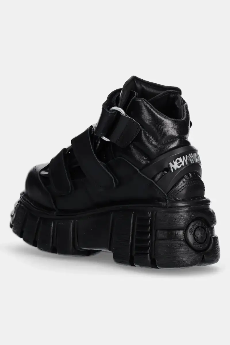 sneakers in pelle colore nero M.285.S1 miniatura 3