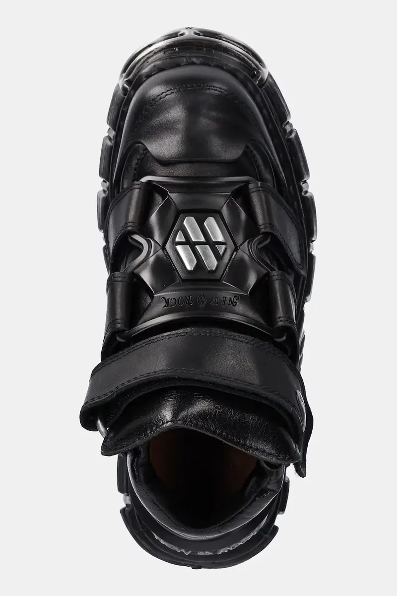 sneakers in pelle colore nero M.285.S1 miniatura 4