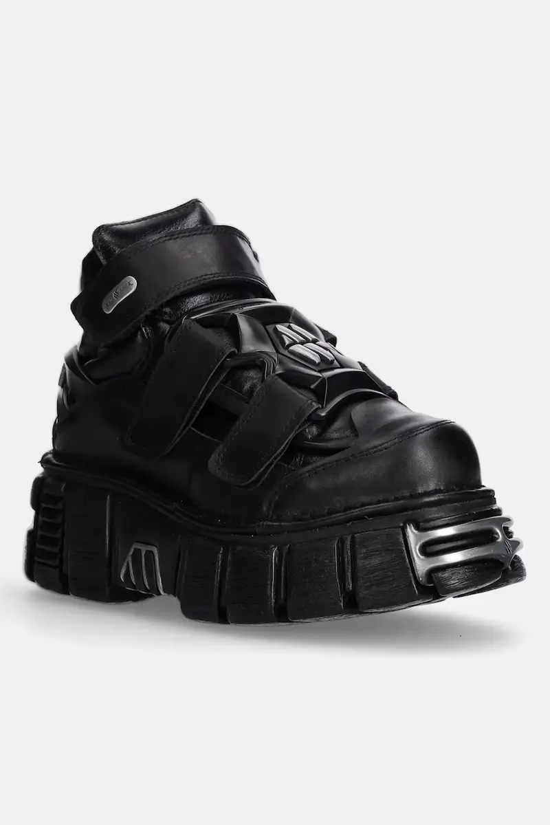 sneakers in pelle colore nero M.285.S1