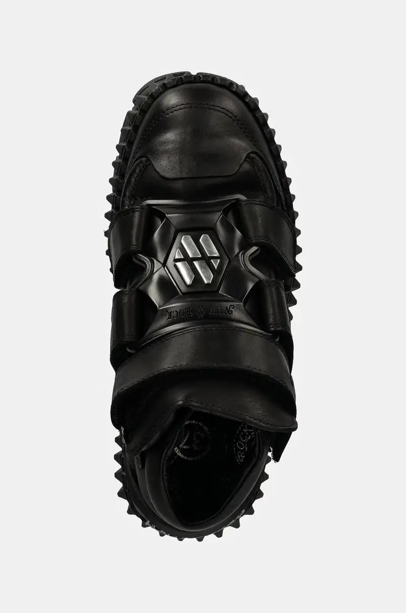 sneakers in pelle CRUST NEGRO NEGRO + TOWER CASCO NEGRO colore nero M-WALL285-S3 miniatura 4