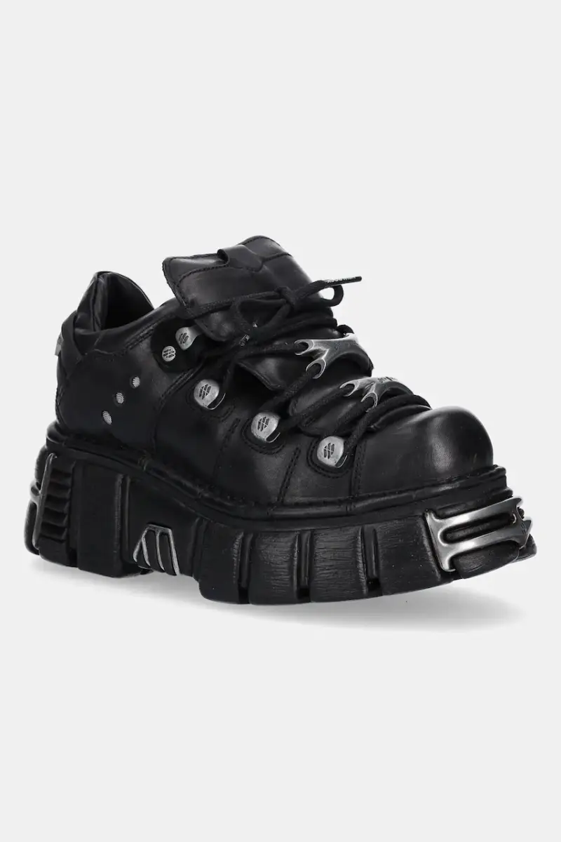 sneakers in pelle donna colore nero M.120N.C26