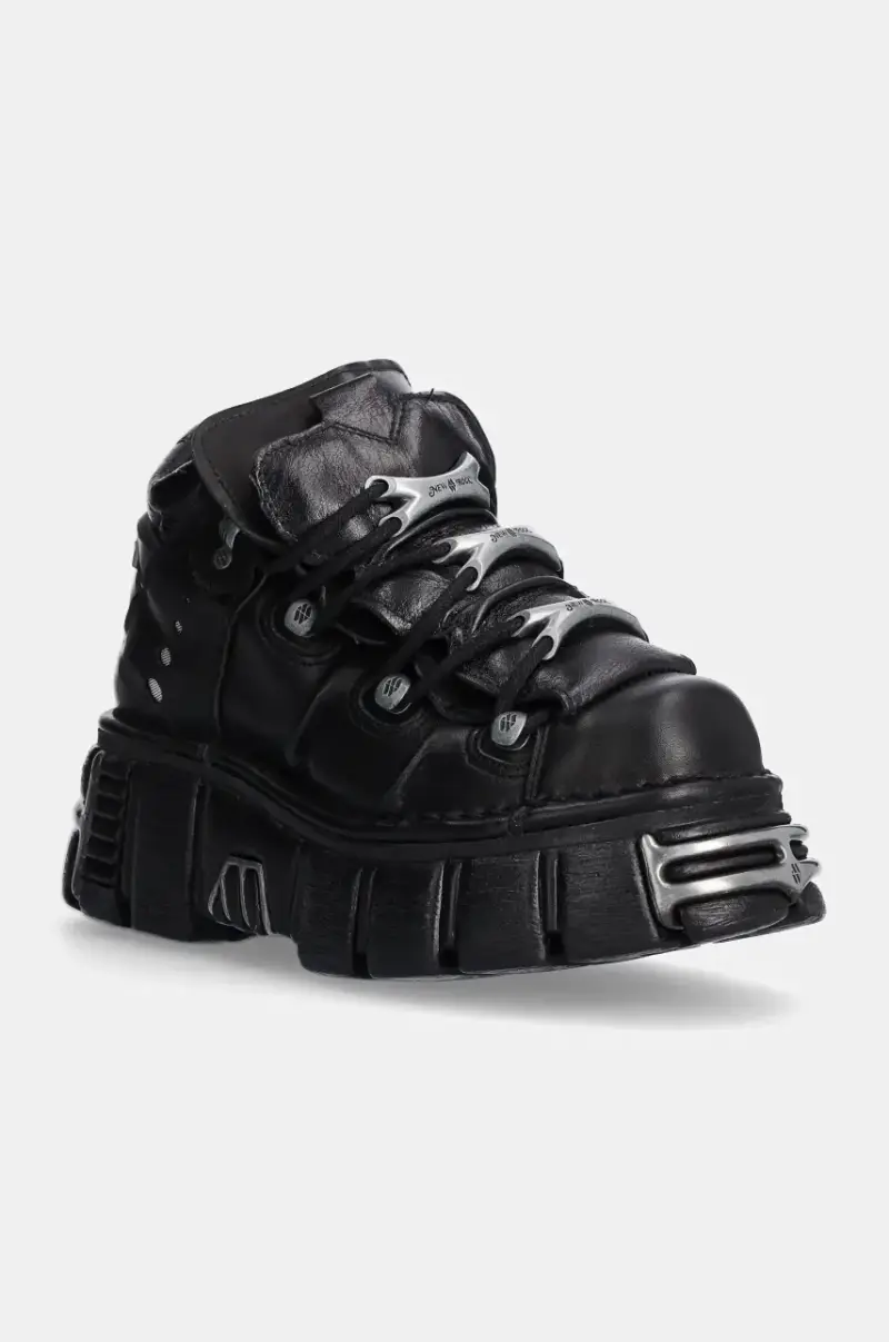 sneakers in pelle Itali Negro + Nomada Negro + Tower Negro Acero colore nero M-106-S1