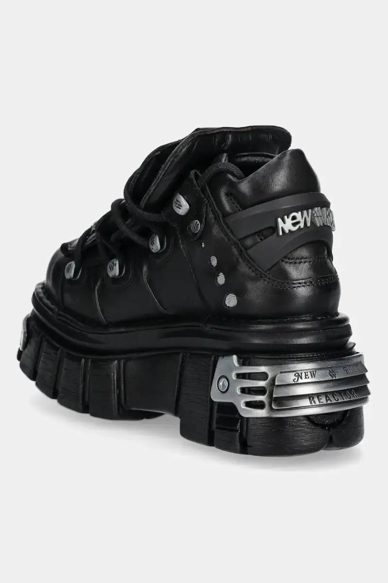 sneakers in pelle ITALI NEGRO+ NOMADA NEGRO+ TOWER NEGRO E14 Nero miniatura 3