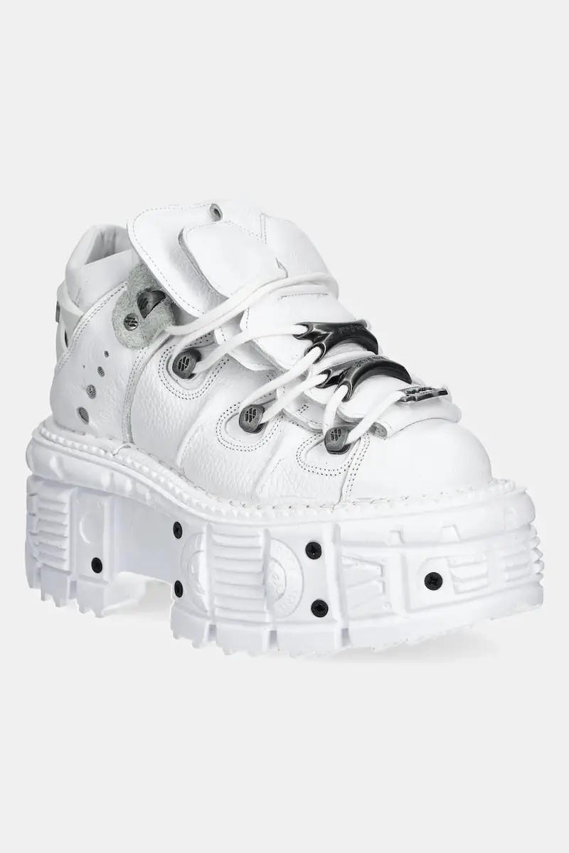 sneakers in pelle NAPA BLANCA + IMPERFECT TANK BLANCO TORNILLOS colore bianco M-TANK106-C1