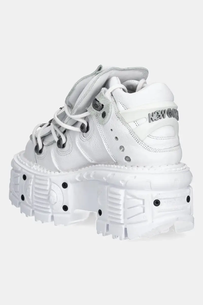 sneakers in pelle NAPA BLANCA + IMPERFECT TANK BLANCO TORNILLOS colore bianco M-TANK106-C1 miniatura 3