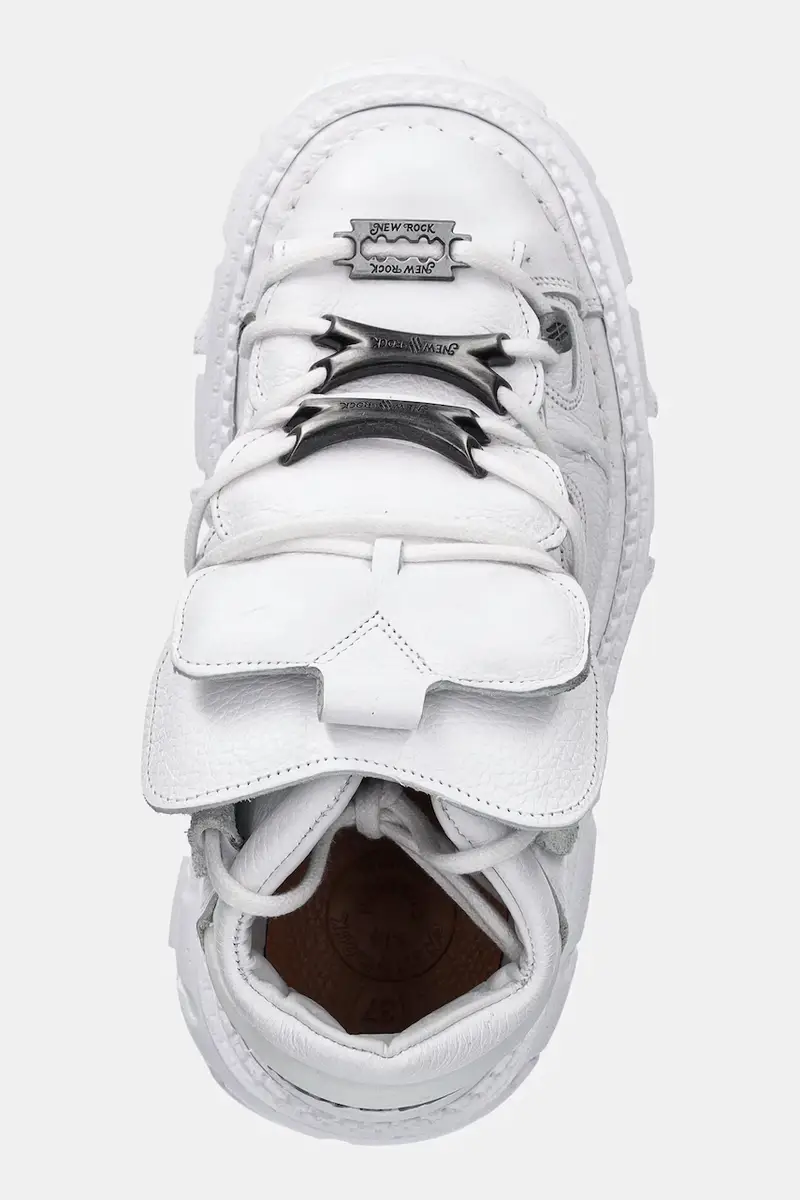 sneakers in pelle NAPA BLANCA + IMPERFECT TANK BLANCO TORNILLOS colore bianco M-TANK106-C1 miniatura 4