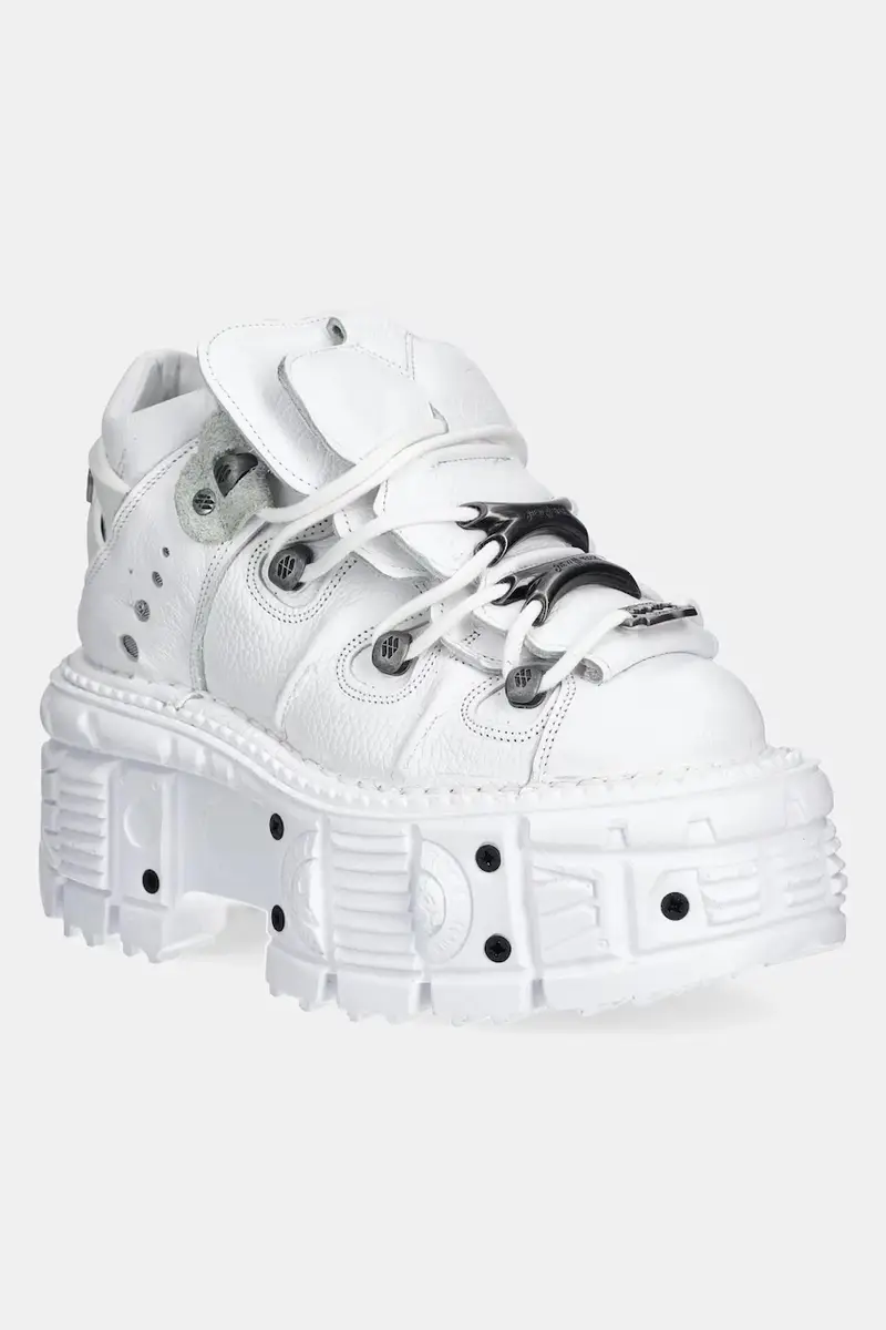 sneakers in pelle NAPA BLANCA + IMPERFECT TANK BLANCO TORNILLOS colore bianco M-TANK106-C1