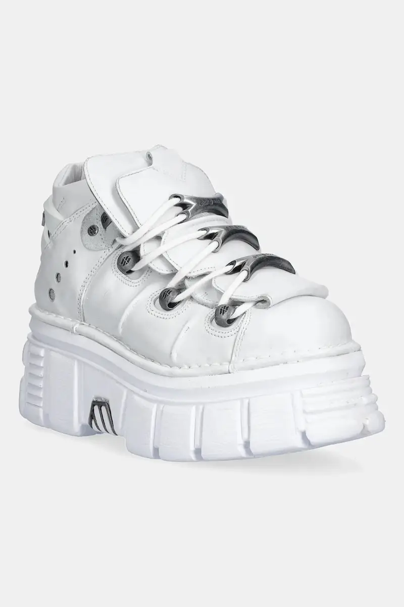 sneakers in pelle Napa Blanca, Tower Blanco E14 + Lateral colore bianco M-106-S53