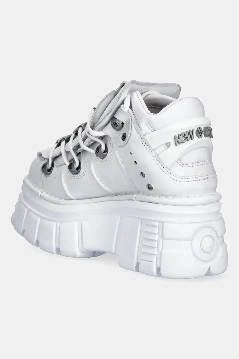 sneakers in pelle Napa Blanca, Tower Blanco E14 + Lateral colore bianco M-106-S53 miniatura 3