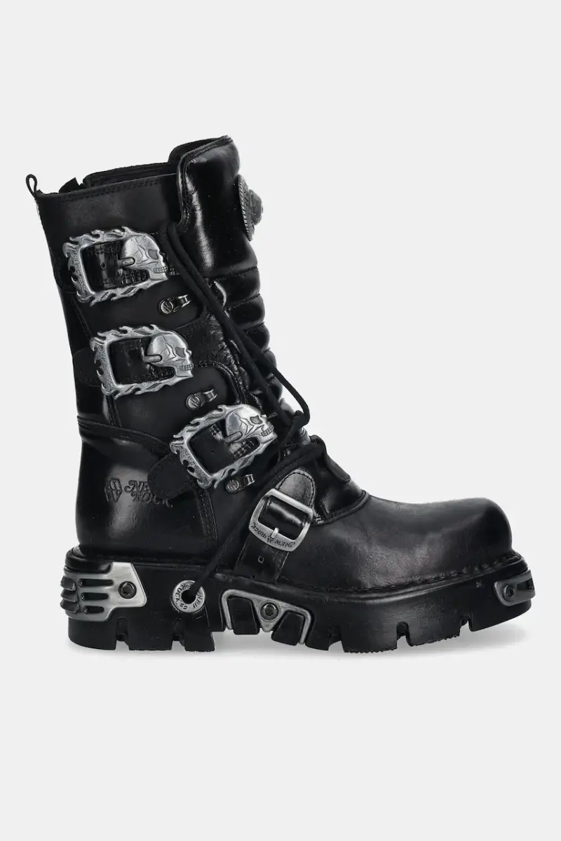 stivaletti alla caviglia in pelle colore nero M.391.S1 miniatura 2