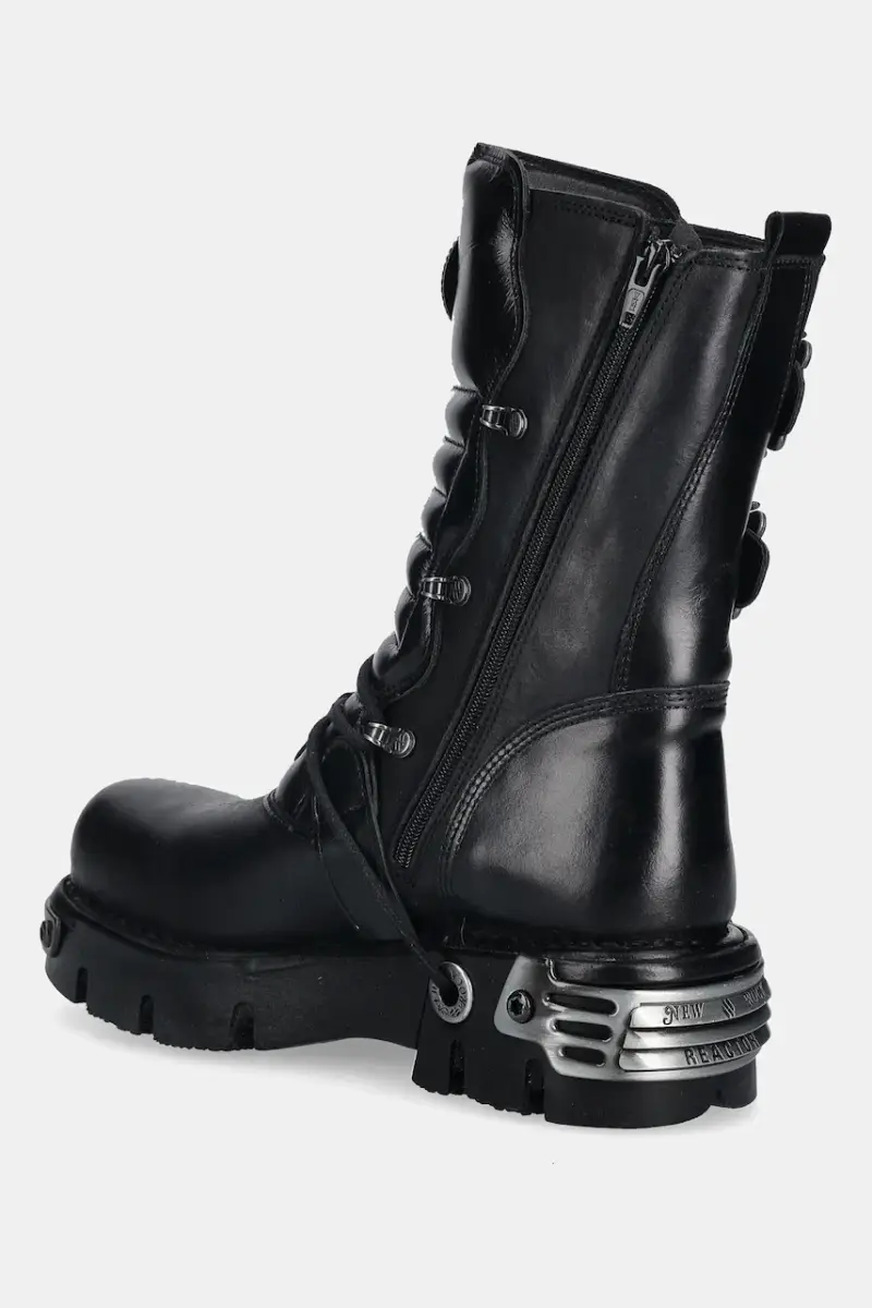 stivaletti alla caviglia in pelle colore nero M.391.S1 miniatura 3