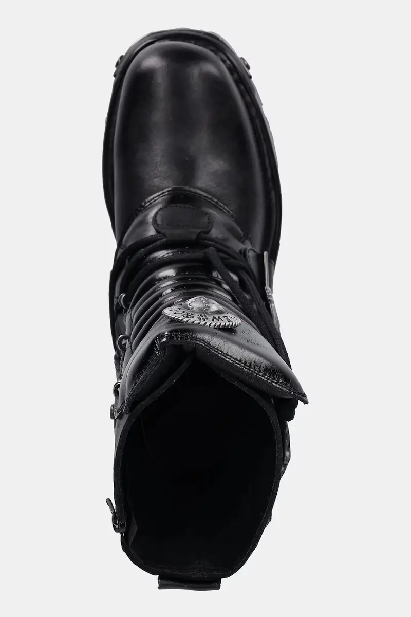 stivaletti alla caviglia in pelle colore nero M.391.S1 miniatura 4