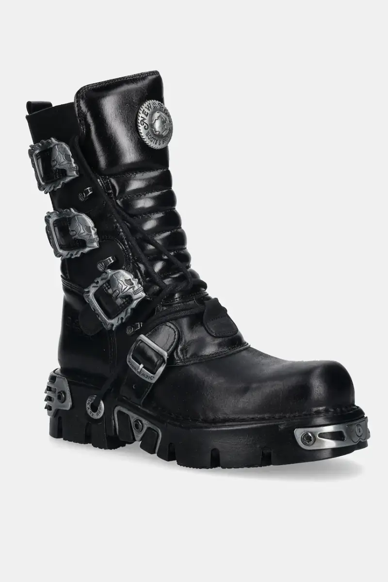 stivaletti alla caviglia in pelle colore nero M.391.S1