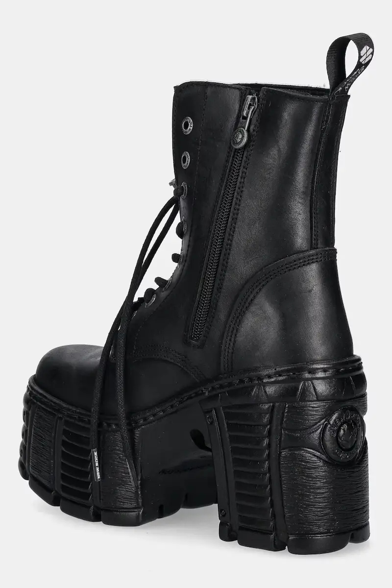 stivaletti alla caviglia in pelle CRUST NEGRO, TOWER MAX donna colore nero M-TM001-C2 miniatura 3