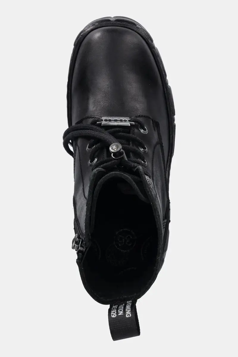 stivaletti alla caviglia in pelle CRUST NEGRO, TOWER MAX donna colore nero M-TM001-C2 miniatura 4