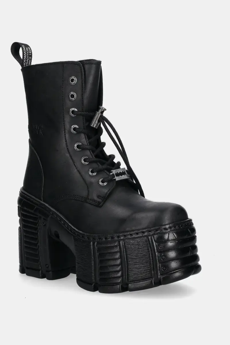 stivaletti alla caviglia in pelle CRUST NEGRO, TOWER MAX donna colore nero M-TM001-C2