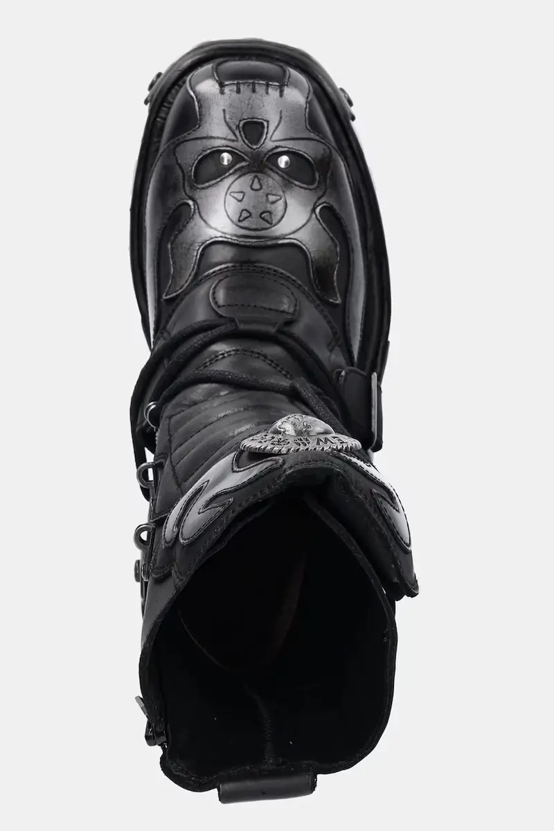 stivaletti alla caviglia in pelle donna colore nero M.107.S2 miniatura 4