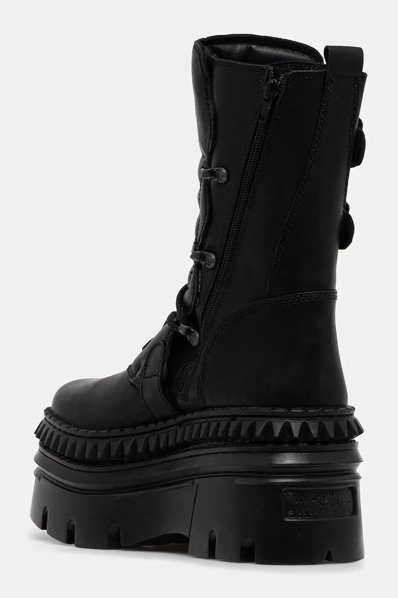 stivaletti alla caviglia in pelle donna colore nero M-WALL373-S15 miniatura 3