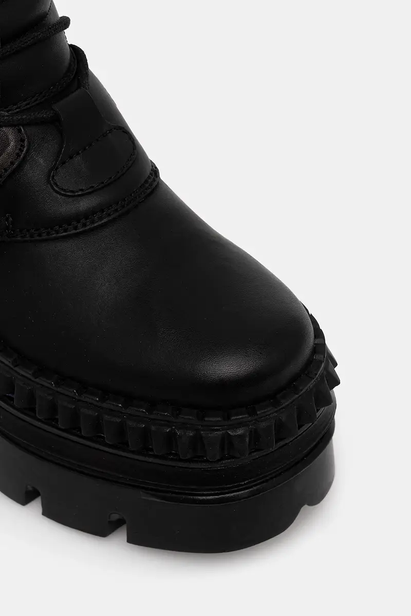 stivaletti alla caviglia in pelle donna colore nero M-WALL373-S15 miniatura 4