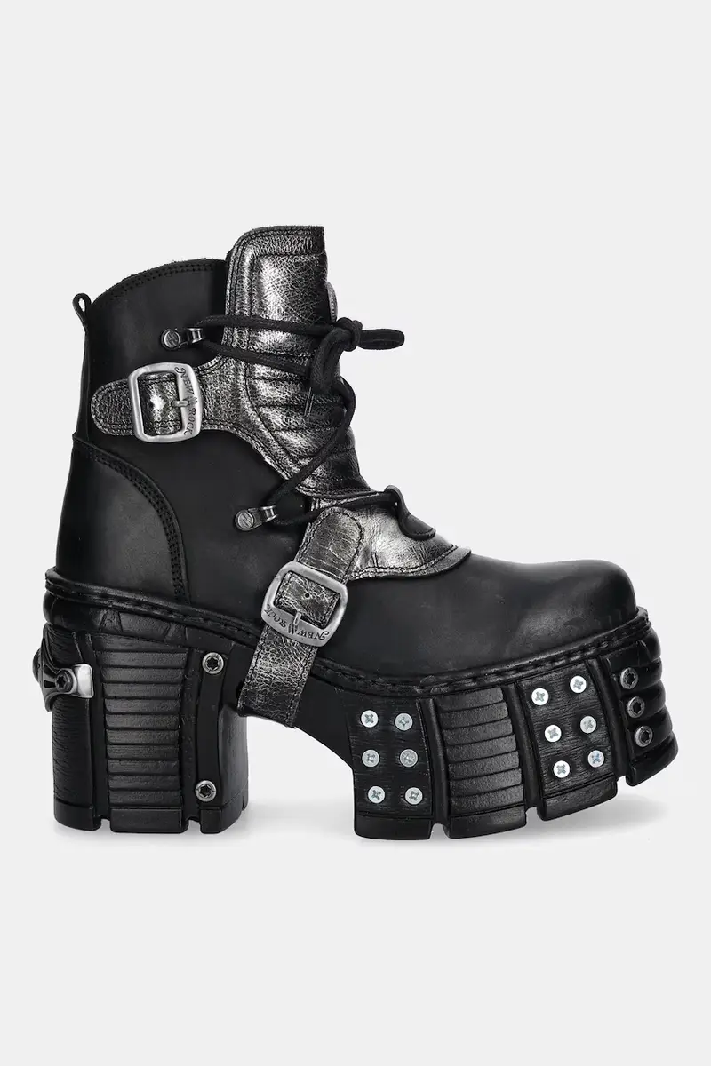 stivaletti alla caviglia in pelle ITALI NEGRO BOX PLANE donna colore nero M-TM004-C3 miniatura 2