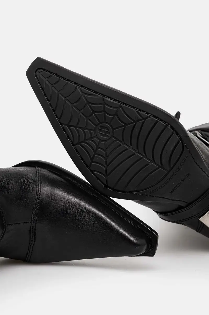 stivaletti alla caviglia in pelle ITALI NEGRO FINO + MALICIA TACON CARIBE ACERO donna colore nero M-9373-S8 miniatura 5