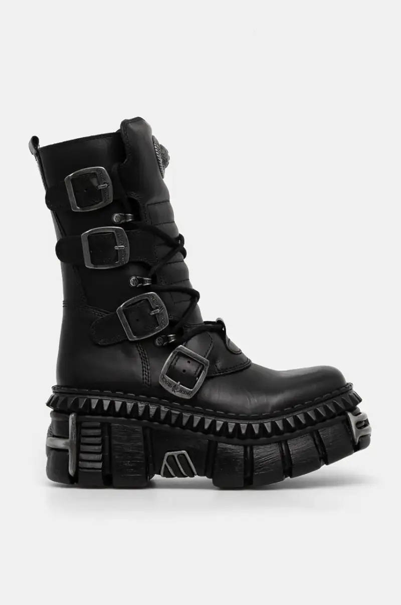 stivaletti alla caviglia in pelle ITALI NEGRO NOMADA + TOWER CASCO + ACERO PICOS donna colore nero M-WALL373-S10 miniatura 2