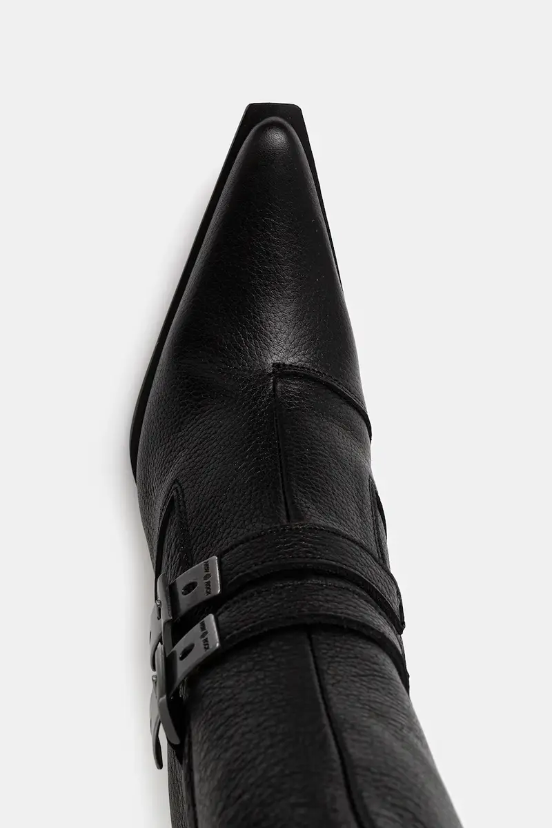 stivaletti alla caviglia in pelle LUXOR NEGRO, MALICIA 2 GOMA NEGRA TACON CARI Nero miniatura 4