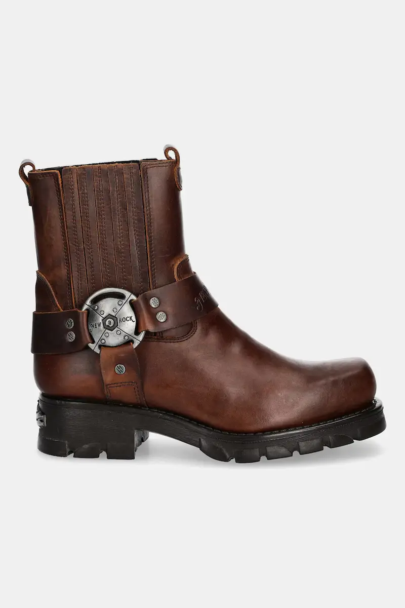 New Rock Stivaletti Chelsea Donna Marrone 3406569 miniatura 2