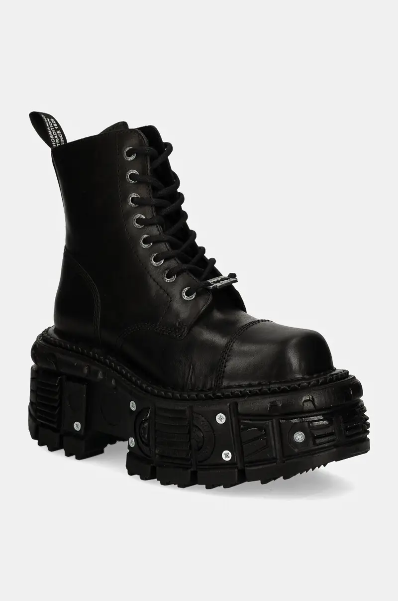 stivali da motociclista in pelle CRUST NEGRO IMPERFECT TANK NEGRO TORNILLOS donna colore nero M-TANK083-C1