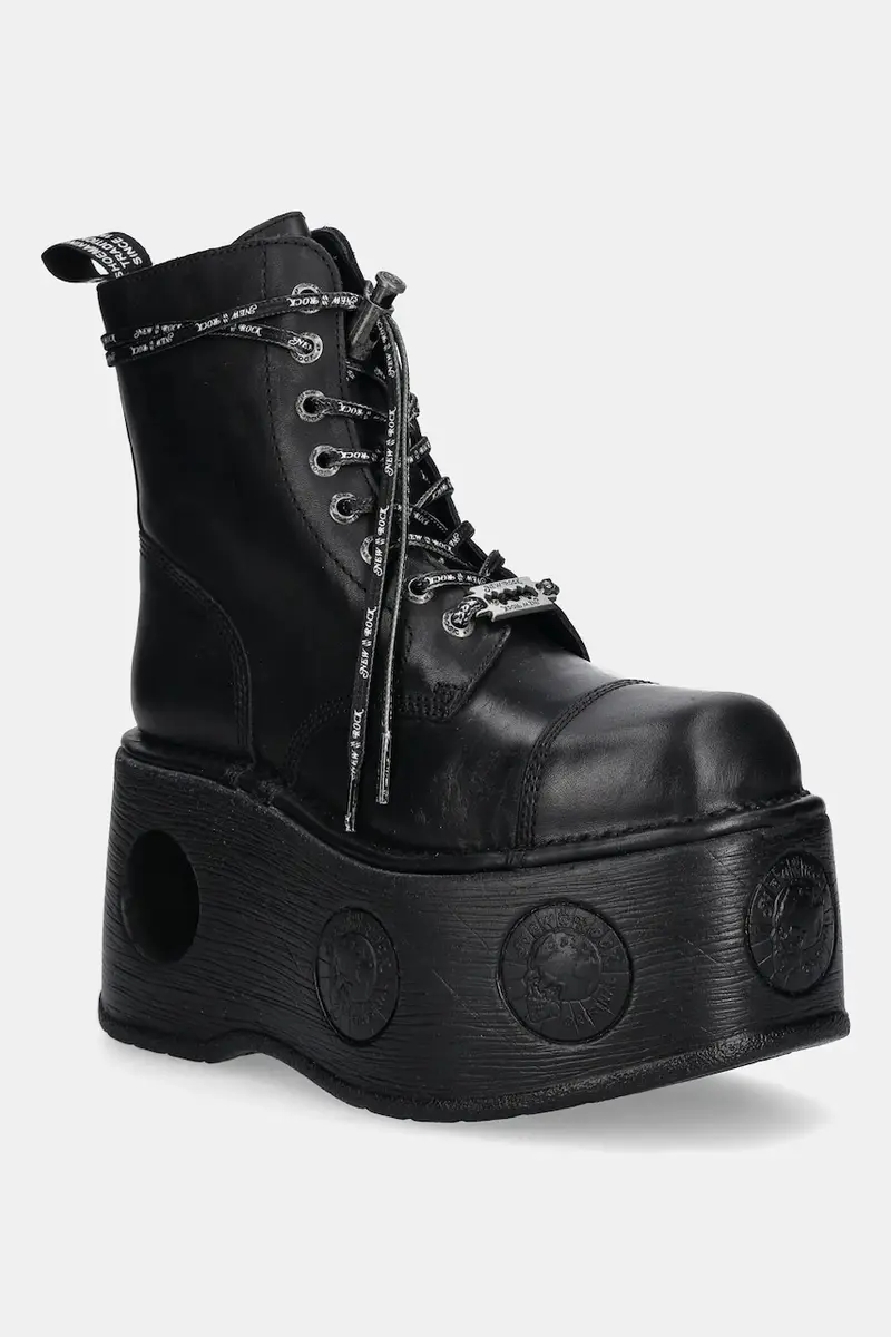 stivali da motociclista in pelle CRUST NEGRO, NEPTUNO / SPACE MUELLE TACON donna colore nero M-MILI083CCT-C18