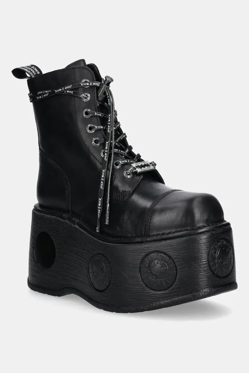 stivali da motociclista in pelle CRUST NEGRO, NEPTUNO / SPACE MUELLE TACON donna colore nero M-MILI083CCT-C18