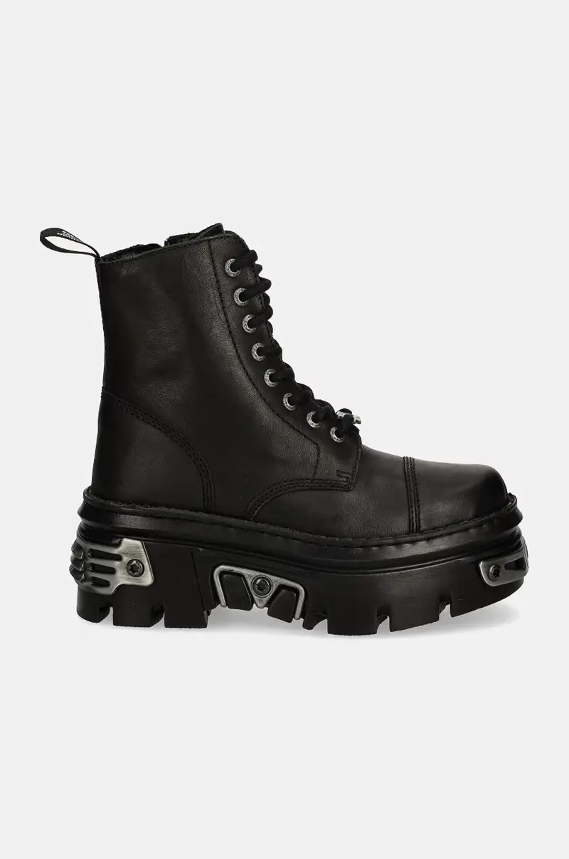 stivali da motociclista in pelle CRUST NEGRO + REACTOR NEGRO Nero miniatura 2