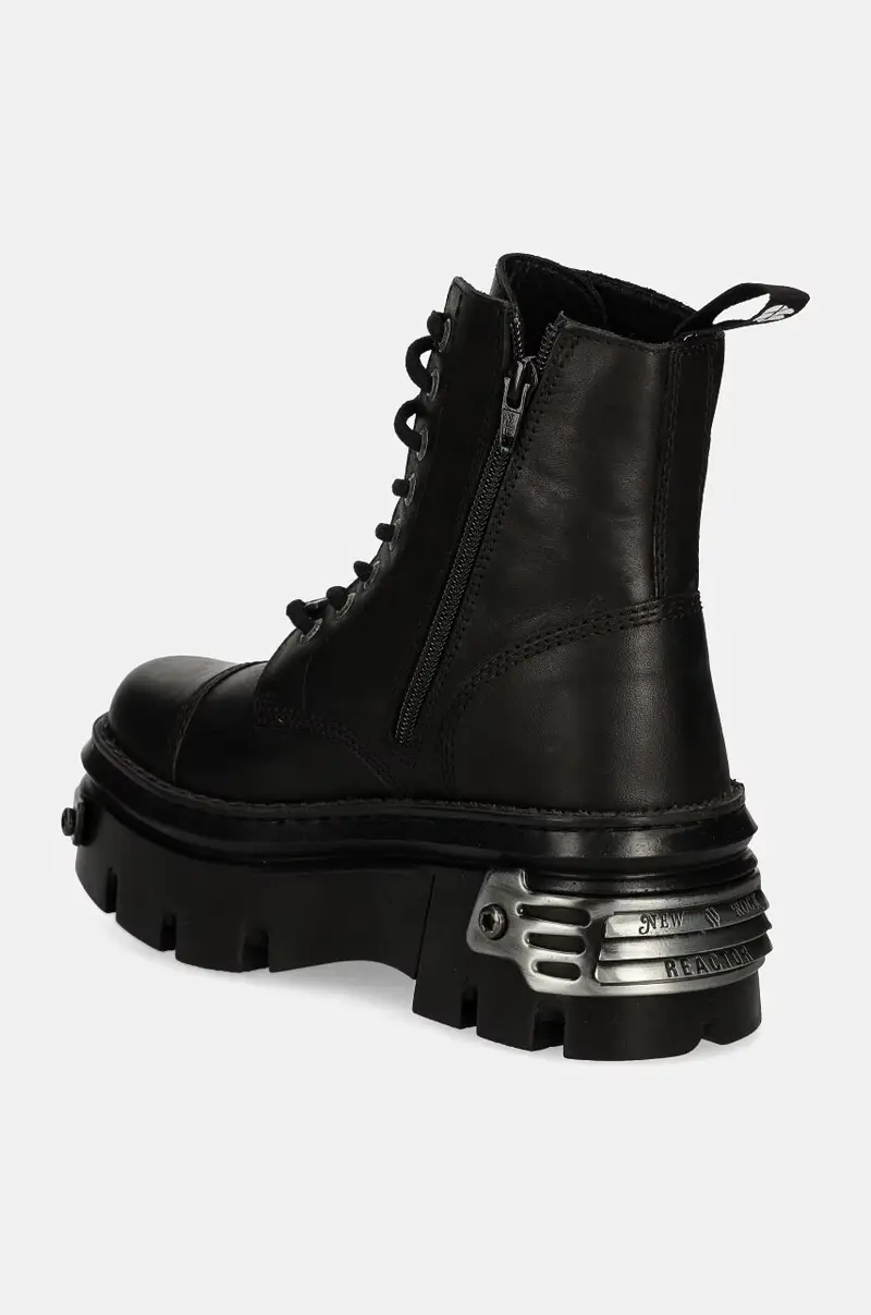 stivali da motociclista in pelle CRUST NEGRO + REACTOR NEGRO Nero miniatura 3