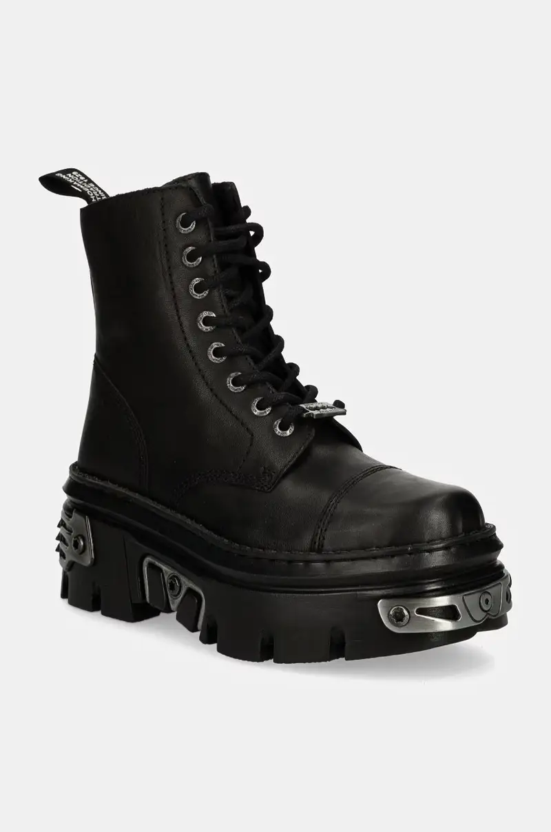 stivali da motociclista in pelle CRUST NEGRO + REACTOR NEGRO Nero