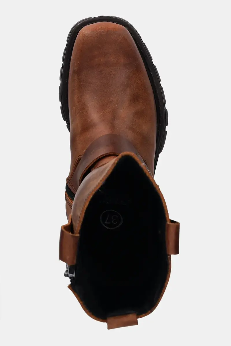 stivali in pelle Alaska Cuero, Motorcycle Marron donna colore marrone M-7610-C2 miniatura 4