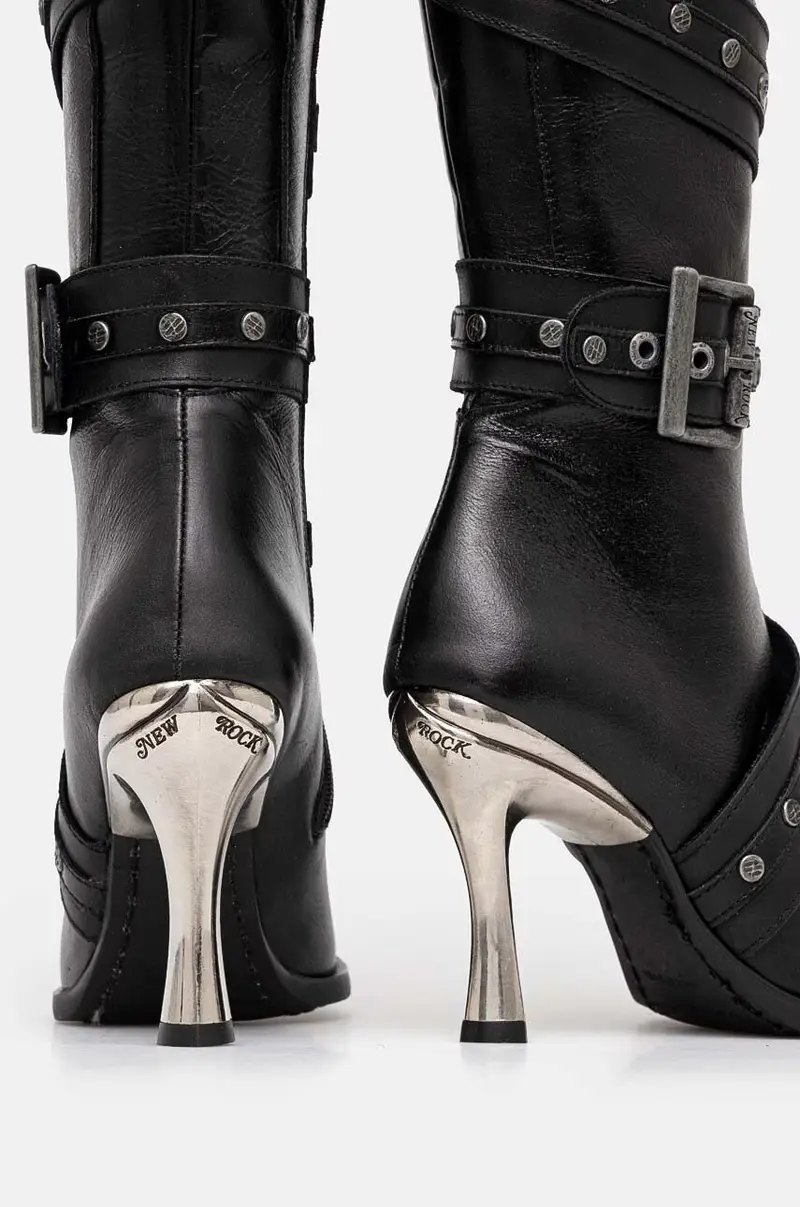 stivali in pelle ITALI NEGRO + MALICIA TACON CARIBE ACERO donna colore nero M-9029-C10 miniatura 3