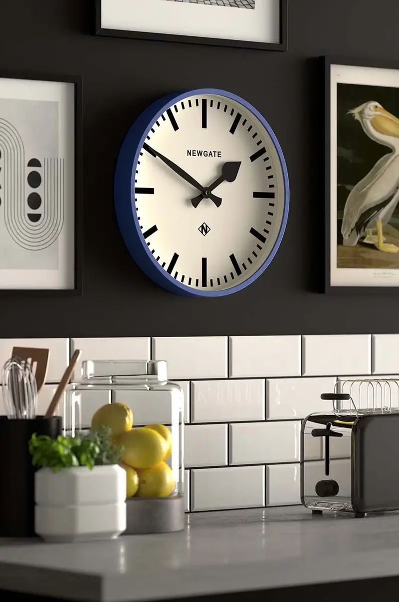 orologio da parete Number 3 Railway Wall Clock Violetto miniatura 3