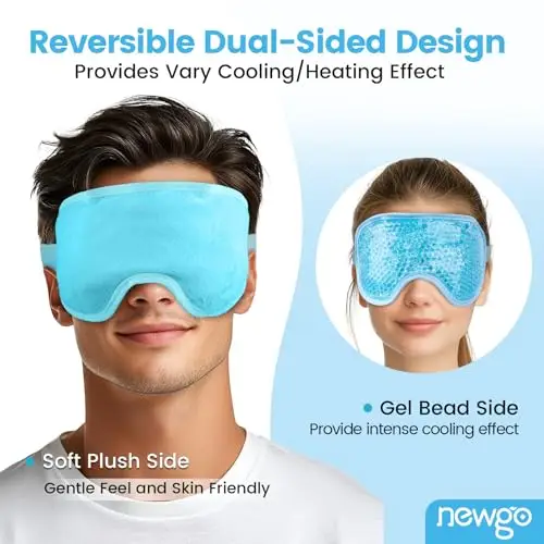 NEWGO Maschera Gel Per Gli Occhi Impacco Freddo Riutilizzabile, Maschera Occhi Gel Freddo, Perfetta Per Blefarite miniatura 3