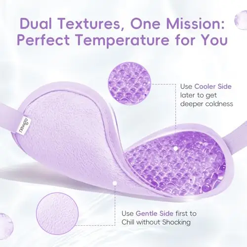 NEWGO Maschera Gel Per Gli Occhi Impacco Freddo Riutilizzabile Perfetta Per Blefarite, Occhi gonfi, Occhiaie miniatura 3