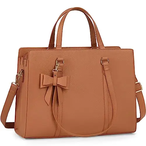 NEWHEY Borsa Donna Borsa Università Donna Borse Tote Bag in Pelle PU Grande Borsa Lavoro Donna Borsa Porta PC 15.6