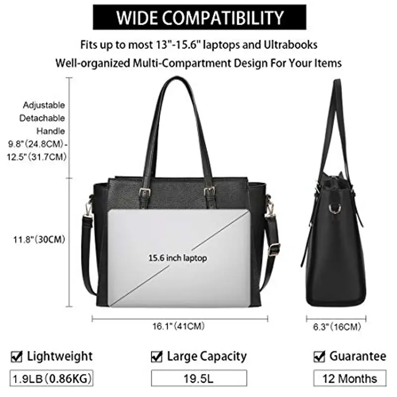 NEWHEY Borsa a tracolla Donna Nero 2464218 miniatura 2