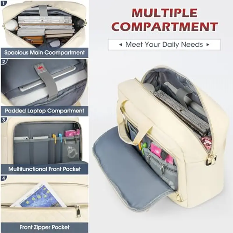 NEWHEY Portadocumenti Donna Beige 1600786 miniatura 3