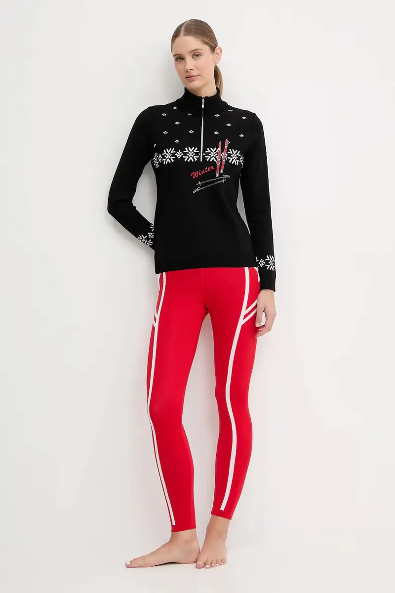 biancheria intima funzionale LADY W T-NECK Nero miniatura 2