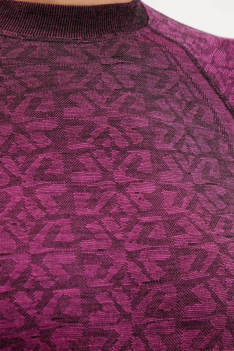 camicetta a maniche lunghe funzionale con lana LADY ROUND NECK SW Rosa miniatura 5