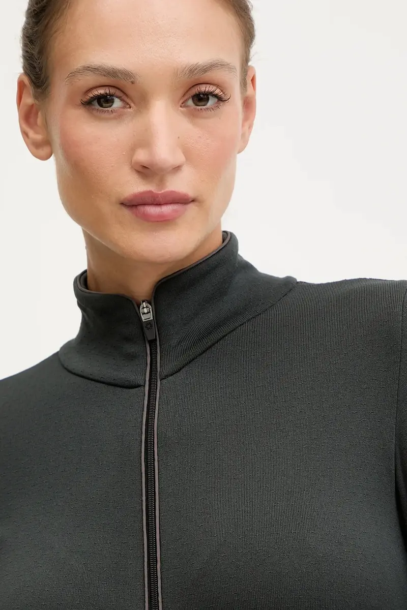 felpa funzionale LADY FULL ZIP Grigio miniatura 4