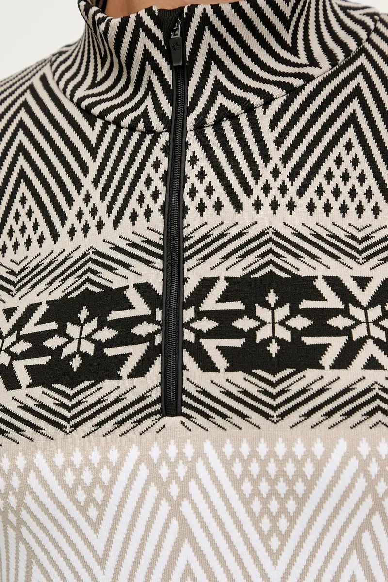 felpa funzionale LADY T-NECK Beige miniatura 5