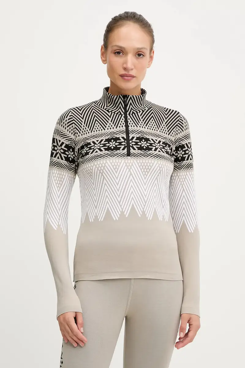 felpa funzionale LADY T-NECK Beige