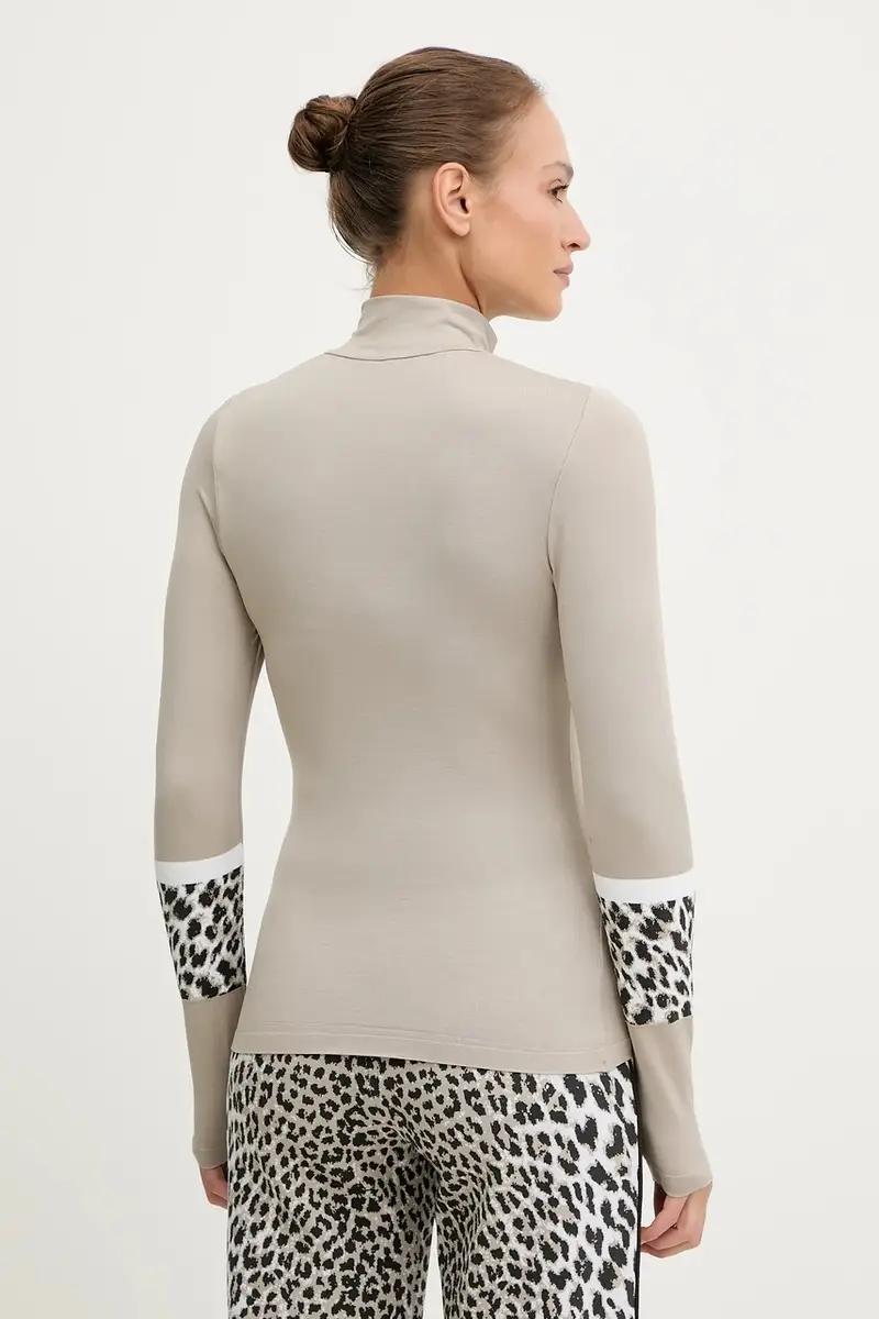 longsleeve funzionale LADY T-NECK Beige miniatura 3