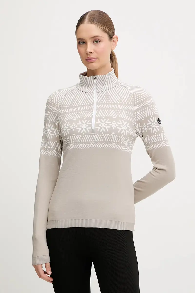longsleeve funzionale LADY T-NECK Beige